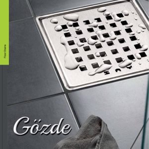 Bodenablauf, SAY Gözde 15 x 15 Badablauf AISI 304 Edelstahl, ABS Kunststoff, 360° drehbarer Siphon