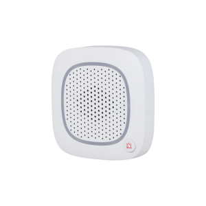 GOLIATH | Innnensirene mit Intercom | Sprechen und Hören | Panikknopf | Weiß | IntercomSirene