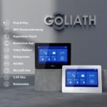 GOLIATH Basic 2-Draht BUS Video Türsprechanlage | FullHD | App | 150° | 1 Familie | Silber/Weiß | Aufputz – Bild 2