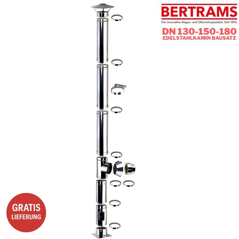 Edelstahlkamin Bausatz