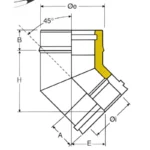 Bogen Edelstahlkamin