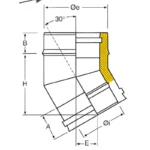 Bogen Edelstahlkamin