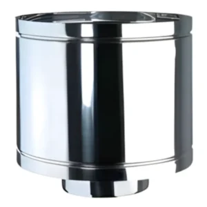 Bertrams | Mündungsabschluss mit Fallwind- & Regenschutz Edelstahlkamin | Rinnexa