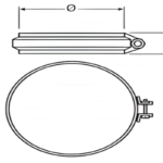 Bertrams | KLEMMBAND Edelstahlkamin DW | Rinnexa