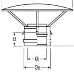 Bertrams | REGENHAUBE Edelstahlkamin DW | Rinnexa