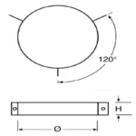 Bertrams | SEILABSPANNSCHELLE für Kaminkopfverlängerung Edelstahlkamin DW | Rinnexa