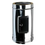 ROHRELEMENT 50cm mit TÜR rechteckig Edelstahlkamin