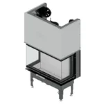 Hitze | 68x43.CG moderner Kaminofeneinsatz