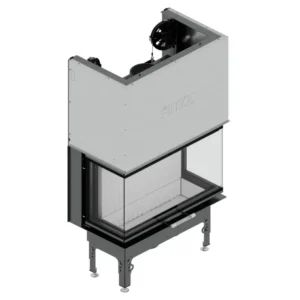 Hitze | 68x43.CG moderner Kaminofeneinsatz