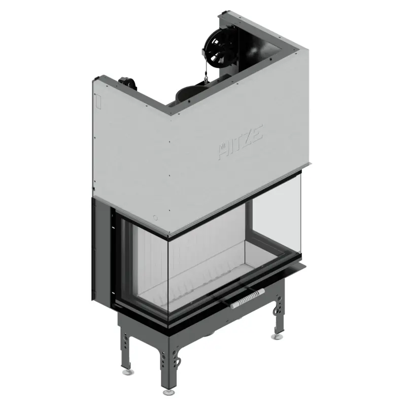 Hitze | 68x43.CG moderner Kaminofeneinsatz
