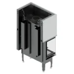 Hitze | 68x43.CG moderner Kaminofeneinsatz