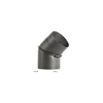 Bertrams Ofenrohrbogen 0°–45° stufenlos verstellbar ohne Putztür | 2 mm Senotherm UHT-HYDRO