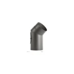 Bertrams Ofenrohrbogen 45° geschweißt mit Putztür | 2 mm Senotherm UHT-HYDRO